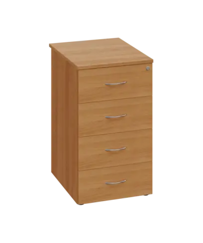 CKCP 2 - 65 kontejner přístavný, 4-zásuvkový, deska 25 mm, centrální zámek, buk royal